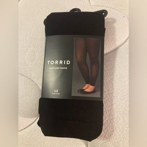 Torrid black footless tights